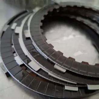 Transmission clutch components examined during drivetrain failure investigation